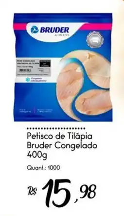 Giassi Supermercados Petisco de Tilápia Bruder Congelado oferta