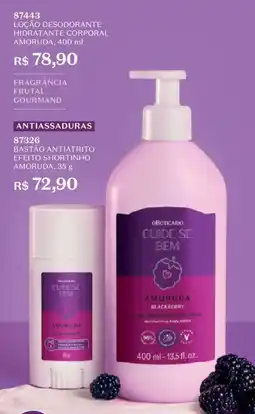 O Boticário Loção desodorante hidratante amoru da oferta