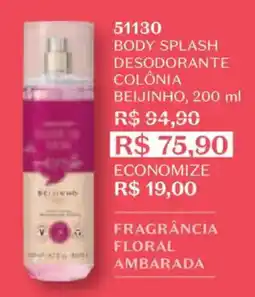O Boticário body splash desodorante colônia beijinho oferta