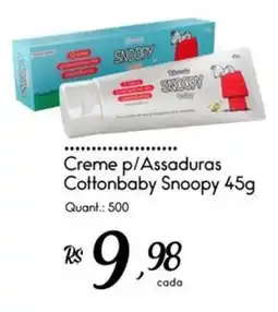 Giassi Supermercados Creme p/Assaduras Cottonbaby Snoopy oferta