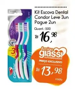Giassi Supermercados Kit Escova Dental Condor oferta