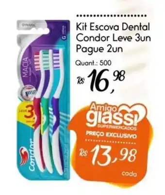 Giassi Supermercados Kit Escova Dental Condor oferta