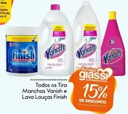 Giassi Supermercados Todos os Tira Manchas Vanish e Lava Louças Finish oferta