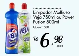 Giassi Supermercados Limpador Multiuso Veja 750ml ou Power Fusion 500ml oferta