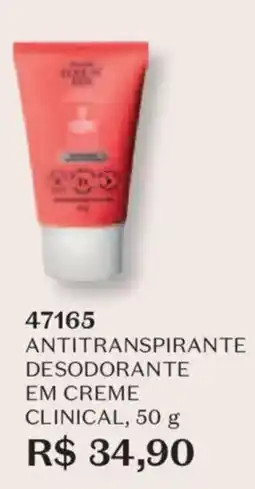 O Boticário Antitranspirante desodorante em creme clinical oferta