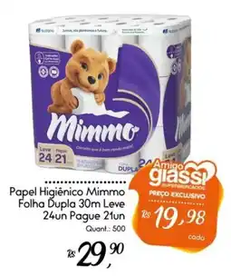 Giassi Supermercados Papel Higiênico Mimmo Folha Dupla oferta