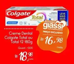 Giassi Supermercados creme dental colgate total oferta