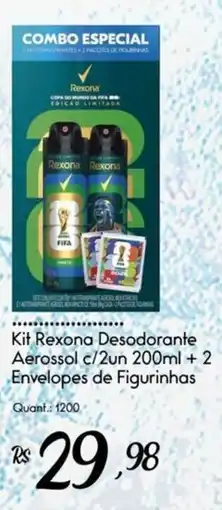 Giassi Supermercados Kit rexona desodorante aerossol c/2un oferta