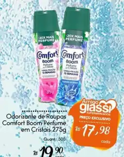 Giassi Supermercados Odorizante de Roupas Comfort Boom Perfume em Cristais oferta