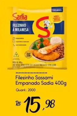 Giassi Supermercados Filezinho sassami empanado oferta