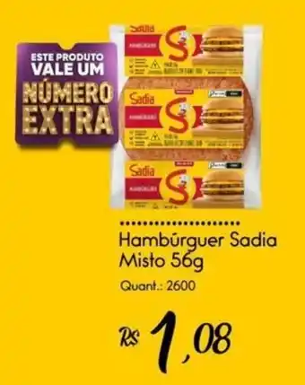 Giassi Supermercados Hambúrguer Sadia Misto oferta