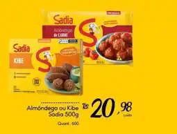 Giassi Supermercados Almôndega ou Kibe Sadia oferta