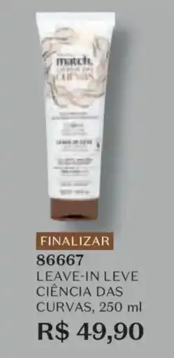 O Boticário Leave-in leve ciência das curvas oferta