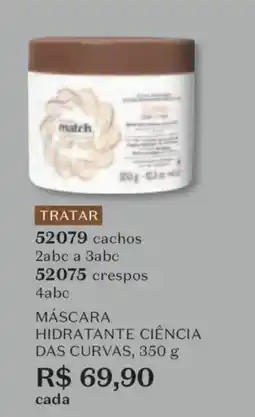 O Boticário máscara hidratante ciência das curvas oferta