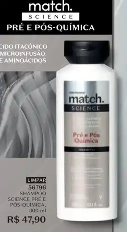 O Boticário Shampoo science pré e pós-química oferta