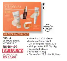 O Boticário Estojo botik vitamina c oferta