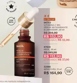 O Boticário Vitamina c 10% sérum antioxidante iluminador oferta
