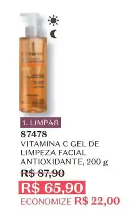 O Boticário vitamina c gel de limpeza facial antioxi dante oferta