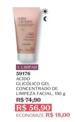 O Boticário Ácido glicólico gel concentrado de limpeza facial oferta