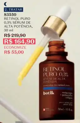 O Boticário Retinol puro 0,3% sérum de alta potência oferta