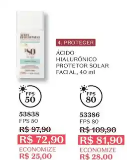 O Boticário ácido hialurônico protetor solar facial oferta