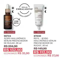 O Boticário ácido hialurônico sérum preenchedor de rugas oferta