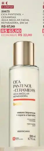 O Boticário Água micelar facial reparadora oferta