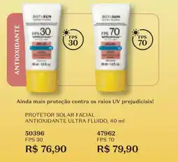 O Boticário Protetor solar facial antioxidante ultra fluido oferta