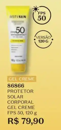 O Boticário Protetor solar corporal gel creme oferta