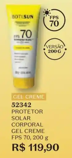 O Boticário Protetor solar corporal gel creme oferta