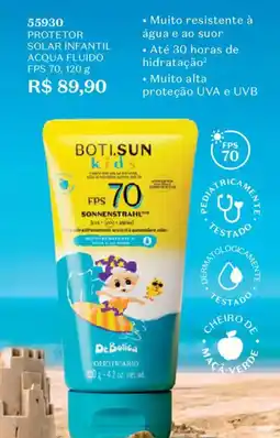 O Boticário Protetor solar infantil acqua fluido oferta