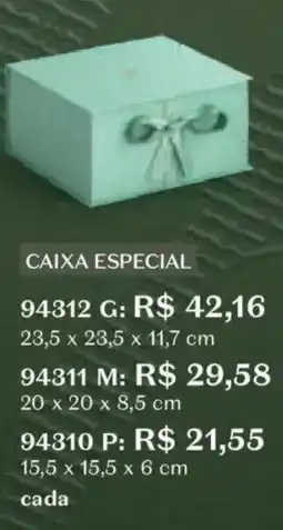 O Boticário Caixa especial 15.5x15.5x6cm oferta