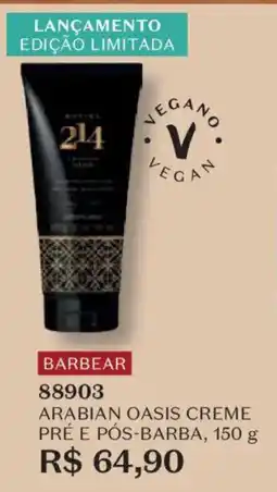 O Boticário Arabian oasis creme pré e pós-barba oferta