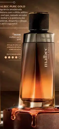 O Boticário Malbec pure gold oferta