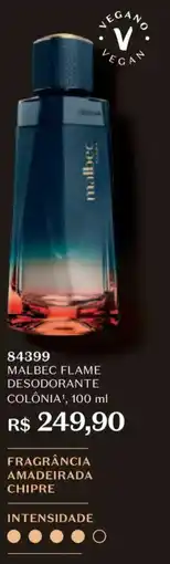 O Boticário Malbec flame desodorante colônia oferta