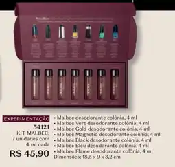 O Boticário Kit malbec oferta