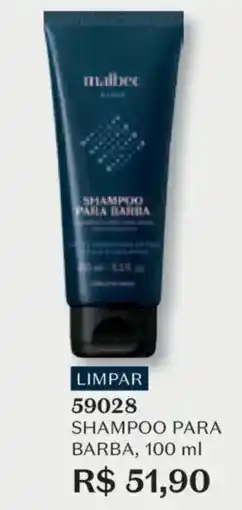 O Boticário Shampoo para barba oferta