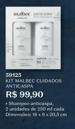 O Boticário kit malbec cuidados anticasp oferta