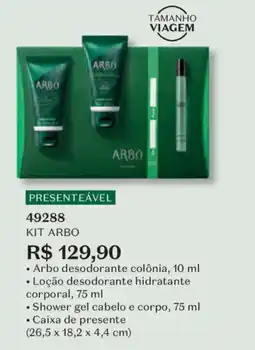 O Boticário Kit arbo oferta