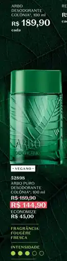 O Boticário arbo desodorante colônia oferta