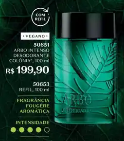 O Boticário Arbo intenso desodorante colônia oferta