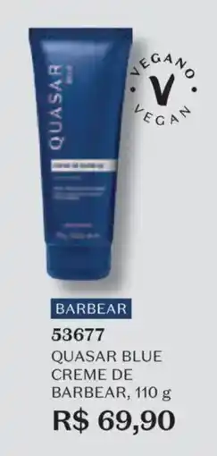 O Boticário Quasar blue creme de barbear oferta