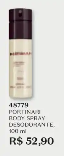 O Boticário Portinari body spray desodorante oferta