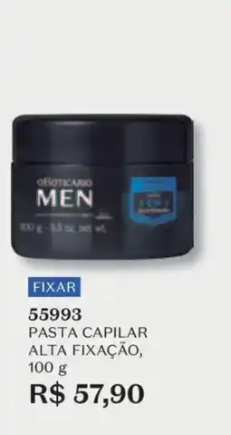 O Boticário pasta capilar alta fixação oferta