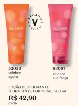 O Boticário loção desodorante hidratante corporal oferta
