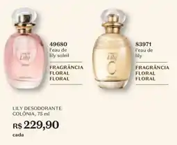 O Boticário Lily desodorante colônia oferta