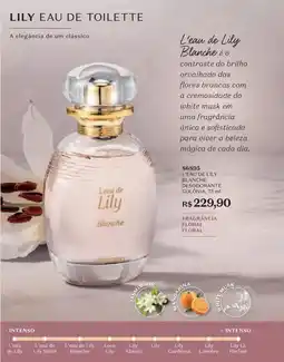 O Boticário L'eau de lily blanche desodorante colônia, oferta