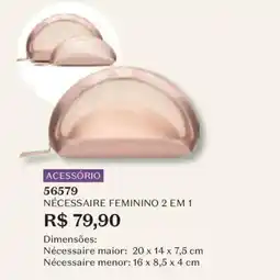 O Boticário necessaire feminino 2 em 1 oferta