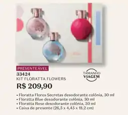 O Boticário Kit floratta flowers oferta