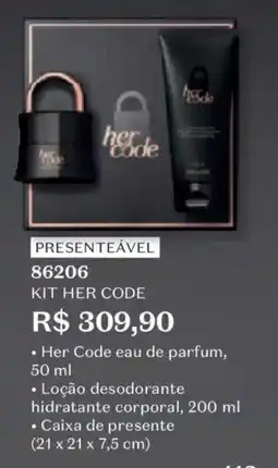 O Boticário Kit her code oferta